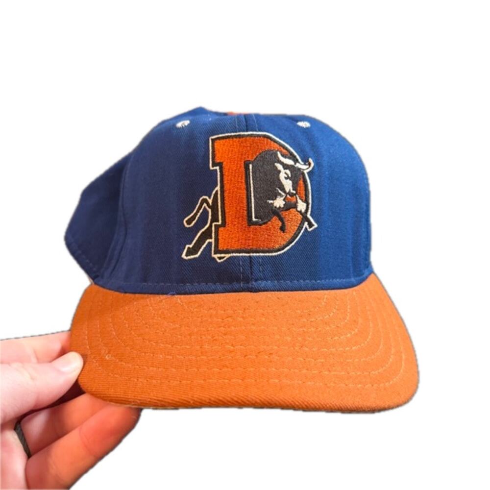 6 7/8 Proline Cap Co Braves Axe Bull D Logo Blue Orange Fitted USA Hat USA Made